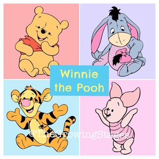 <Minimum 3 Pieces> 🧑🏻‍🎨 Paint By Numbers Canvas Painting WINNIE THE POOH 🍯 School Gift Goodie Bag Kids