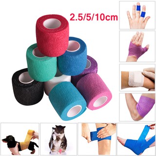 4.5M Colorful Sport Elastoplast Athletic Elastic Bandage Self Adhesive Wrap Tape Ankle Knee Arthrosis Protector