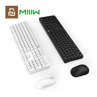 Youpin MIIIW RF 2.4GHz Wireless Office Keyboard Mouse Set 104 Keys For Windows PC Mac Compatible USB Keyboard