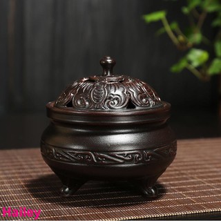 [Hailey]Incense burner Household Indoor ceramic antique sandalwood incense coil