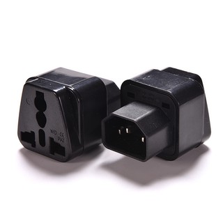 Pro IEC 320 PDU UPS C14 Plug To Universal Female Socket Power Adapter Converter
