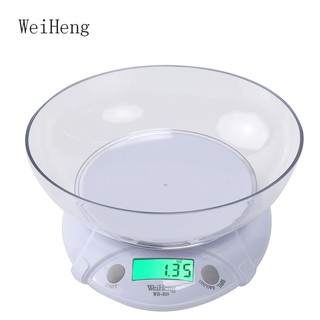 WeiHeng WH - B09L 7kg / 1g Kitchen Electronic Scale Food Weighing Tool with Bowl