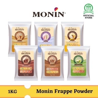 Monin Frappe Base Powder Vanilla Yogurt Chocolate Mocha Matcha Green Tea Coffee Base Flavor Powder 1Kg for Smoothie