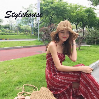 [Style_house] READY STOCK Tribal Mid Slit Maxi Dress