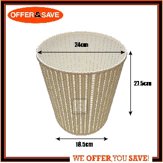 Weaving Design Waste Basket / Trash Can / Rubbish Bin - R138-11