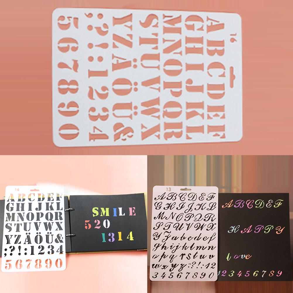 Letter Stencils Reusable Alphabet Layering for Painting, DIY Scrapbooking and Card Crafts