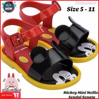 Mini Mellisa Looks Jelly Shoes Minnie And Mickey Children's Sandals - Mickey, 9