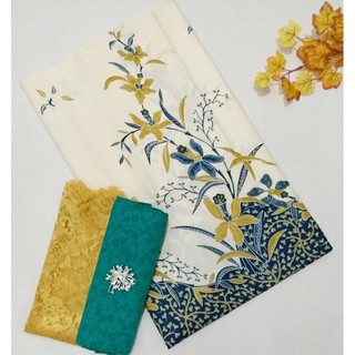 Jarik Kebaya Batik Fabric Coupe Set Embossed Primis Cotton Sogan Insights Bridesmaid Women 's Uniforms S.201