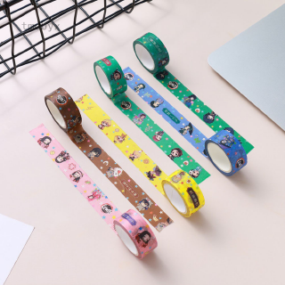 Anime Demon Slayer Masking Washi Tape Adhesive Paper Tape Stickers Label Masking Decorative Tapes DIY Scrapbooking Sticker