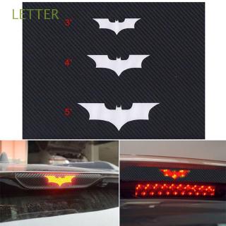 Adhesive Vinyl Car Batman Decal Stop Brake Tail Light Sticker 3D Carbon Fiber