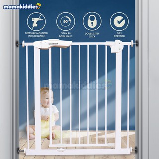 [Shop Malaysia] Mamakiddies 75-85cm to 135-145cm baby Auto Lock Safety Gate Iron For Small kids child baby Safety