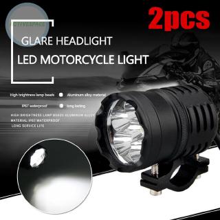 Headlights Head 2pcs 60W Motorcycle LED Spot Light Driving Fog lamp With Switch 6000LMW 12V-80V DC Replacement