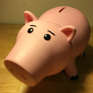 Kids Toy Story Hamm Piggy Bank Pink Pig Coin Box PVC Kid Gift Toys