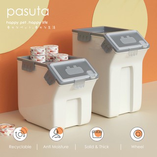 [Shop Malaysia] pasuta pet food container (Small) 'cat / dog food container / box / storage air tight