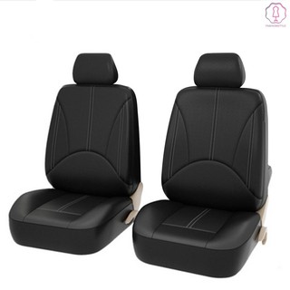 Universal Car PU Leather Front Car Seat Covers Fine Quality Back Bucket Car Seat Cover Auto Interior Car Seat Protector Cover (1)