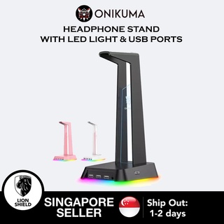 [SG] Onikuma ST-02 RGB Headphones/Headset Stand Holder Rack