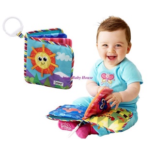 [Shop Malaysia] *Ready stock* Lamaze Classic Discovery Cloth Book Soft Book with hook baby kids learning toy book original