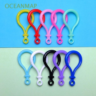 OCEANMAP Snap Lanyard Lobster Clasp 10pcs/5pcs Swivel Trigger Clips Lamp shape Buckle Keyring Bags Candy Color DIY Plastic Trigger Hook Keychain Hook/Multicolor