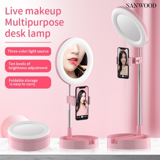 Sanwood Live Show Stand Fill Light Beauty Link Foldable Telescopic Long LED Lamp Sanwood