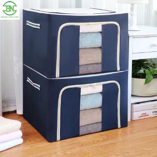 Oversized clothes storage box Oxford cloth Foldable Case Clothes Organizer finishing box quilt storage wardrobe fabric storage bag Stackable Multifunctional Container(72L/100L)