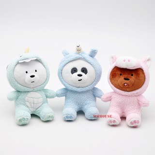 10cm We Bare bears Plush keychain Cartoon Pendant Stuffed Animals Bear Plush Toy Plush