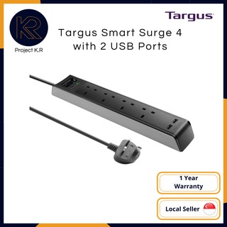TARGUS Smart Surge 4 with 2 USB Smart Charger ports (1)