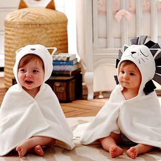 🍭 ruiaike 🍭 Baby Kids Cartoon Cat Hooded Bath Towel Toddler Blanket Bathrobe Swaddle Wraps