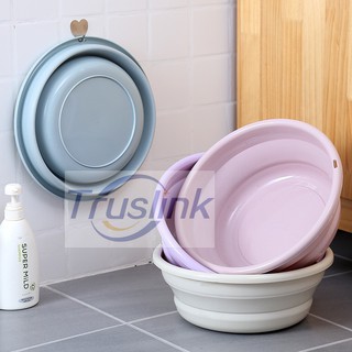 PP Material Portable Foldable Basin Save Space With Collapsible Function Collaps