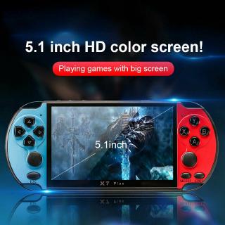 5inch X7 Plus LCD PSP Double Rocker Handheld Game Console Built-in 10000 Games
