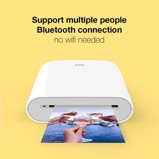 Xiaomi Zink Pocket Photo Printer Mini Wireless Printer Portable Photo Printer Wireless Bluetooth Printer Polaroid No Ink
