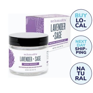 Schmidt's Natural Deodorant Jar Lavender + Sage