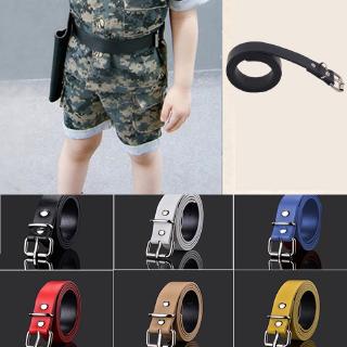 Fashion Children's Simple PU Leather Solid Color Waist Belt