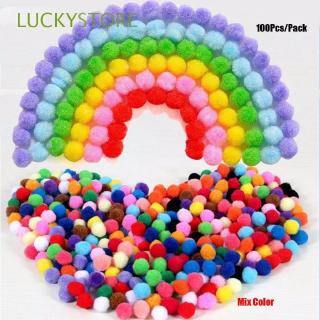 LUCKY 100pcs/Pack Mix Color Party Festival Funny Ecofriendly Plush Craft Pompoms