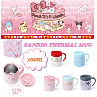 SANRIO THERMAL MUG*300ML*CUP*UP TO 12HRS*STAINLESS STEEL*BOTTLE*MY MELODY*TWINSTAR*CINAMOROLL*HELLO KITTY*ORIGINAL
