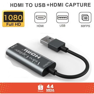 【⚡Fast delivery⚡】Video Capture Card Convenient Compact HDMI to USB 2.0 60fps Game Capture Card