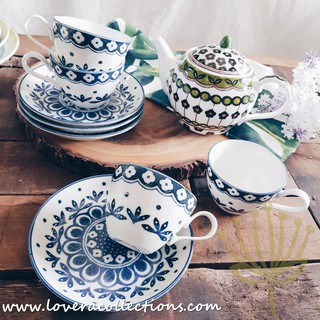 LOVERA x Awasaka Assorted Prints Teapot w Strainer / Teacup Collection