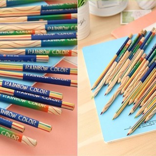 Wood Pen 10pcs In Painting New Rainbow Pencil 4 In 1 Colored Pencil Pencils