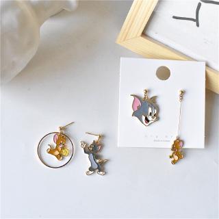 Childlike Cartoon Cat and Mouse Earrings Long Temperament Earrings Cute Simple Wild Earrings 【R2】