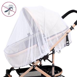 Summer Baby Stroller Anti Mosquito Fly Insect Net / Universal White Full Cover Elastic Mesh Mosquito Net / Infant Baby Outdoor Increase Pushchair Curtain Sleeping Tent
