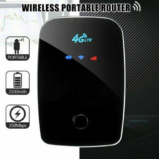 Portable 4G LTE Mobile Broadband Hotspot WIFI Wireless Router SIM Card 150Mbps
