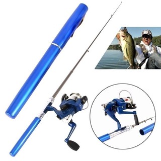 Mini Outdoor Camping Travel Baitcasting Telescopic Pocket Pen Shape Fishing Rod