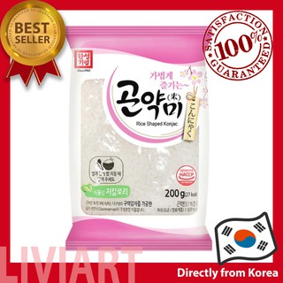 [Hansung] Shirataki Konjac Rice Korean Healthy Diet Rice Low Calorie 200g (5pks, 10pks)