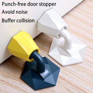 Silicone Free Punch Door Stop Bumper Anti-collision Behind The Door Buffer Gate Anti-collision for Bathroom and Bedroom