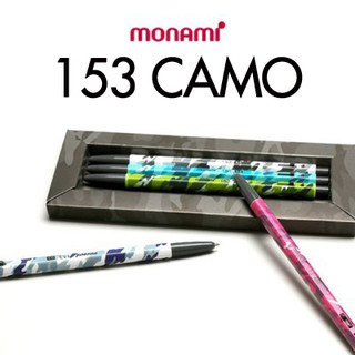 Monami 153 CAMO 5EA Set / ball-point pen / Korean / pen / gift