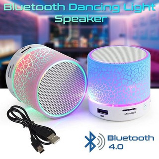 A9 Wireless Bluetooth Mini Speaker LED Light Music Sound Box Music Player TF Card