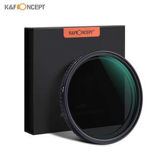 K&F CONCEPT 72mm Ultra-thin Adjustable Variable Neutral Density ND Filter Fader ND2-ND32 for Camera Lens for Canon Sony