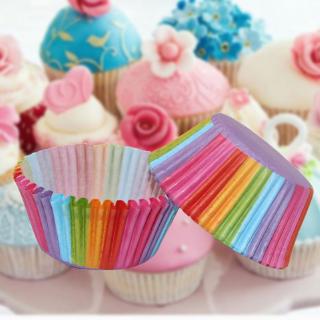 100 Pcs Kitchen Baking Cupcake Paper Wedding Party Cake Mold Decorating Tools Bakeware Stands Party Tray Muffin