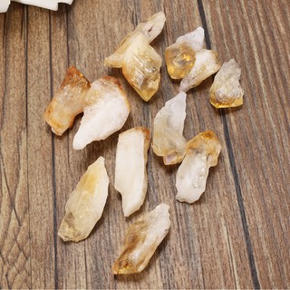 12pcs Citrine Yellow Quartz Crystal Rough Points Bulk Gemstone Healing Mineral (1)