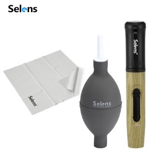Selens Camera Lens Universal Cleaning Blower Dust Cleaner Air Blow Lens Cleaning Cloth Cleaning Pen Camera Lens Cleaning Set
