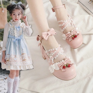 Kids High-Heeled Shoes Girls Shoes Girl lolita Princess